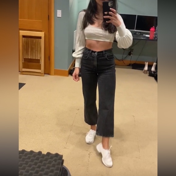 Abercrombie ultra high waist wide leg trousers 25 short - Picture 2 of 4